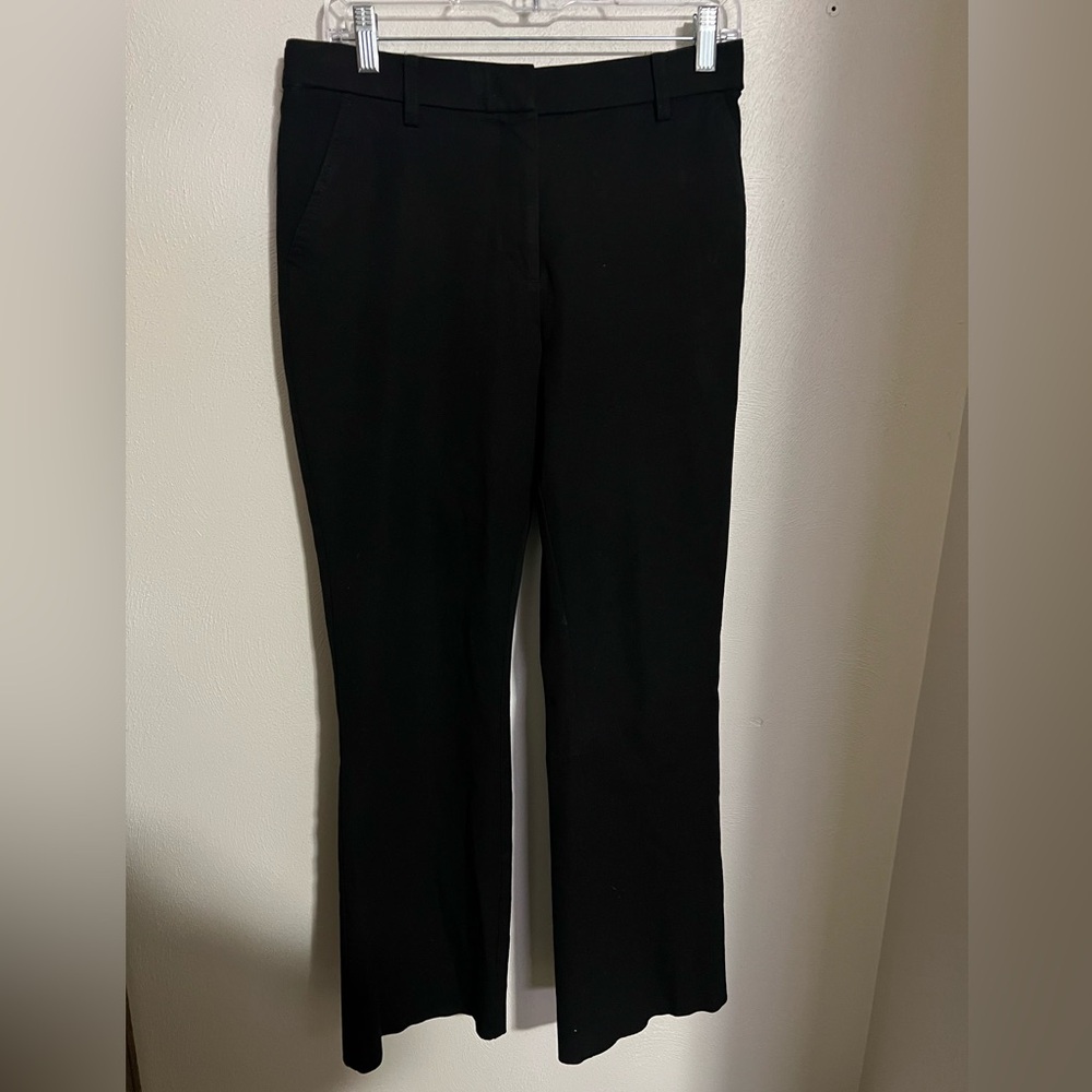 ISAAC MIZRAHI Classic Button Fly Bootcut Casual Dress Pants Black Women's Sz 10